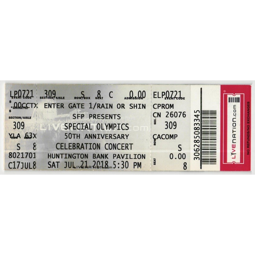 2018 Usher Oar Chance Rapper Complete Unused Concert Ticket Stub Chicago IL